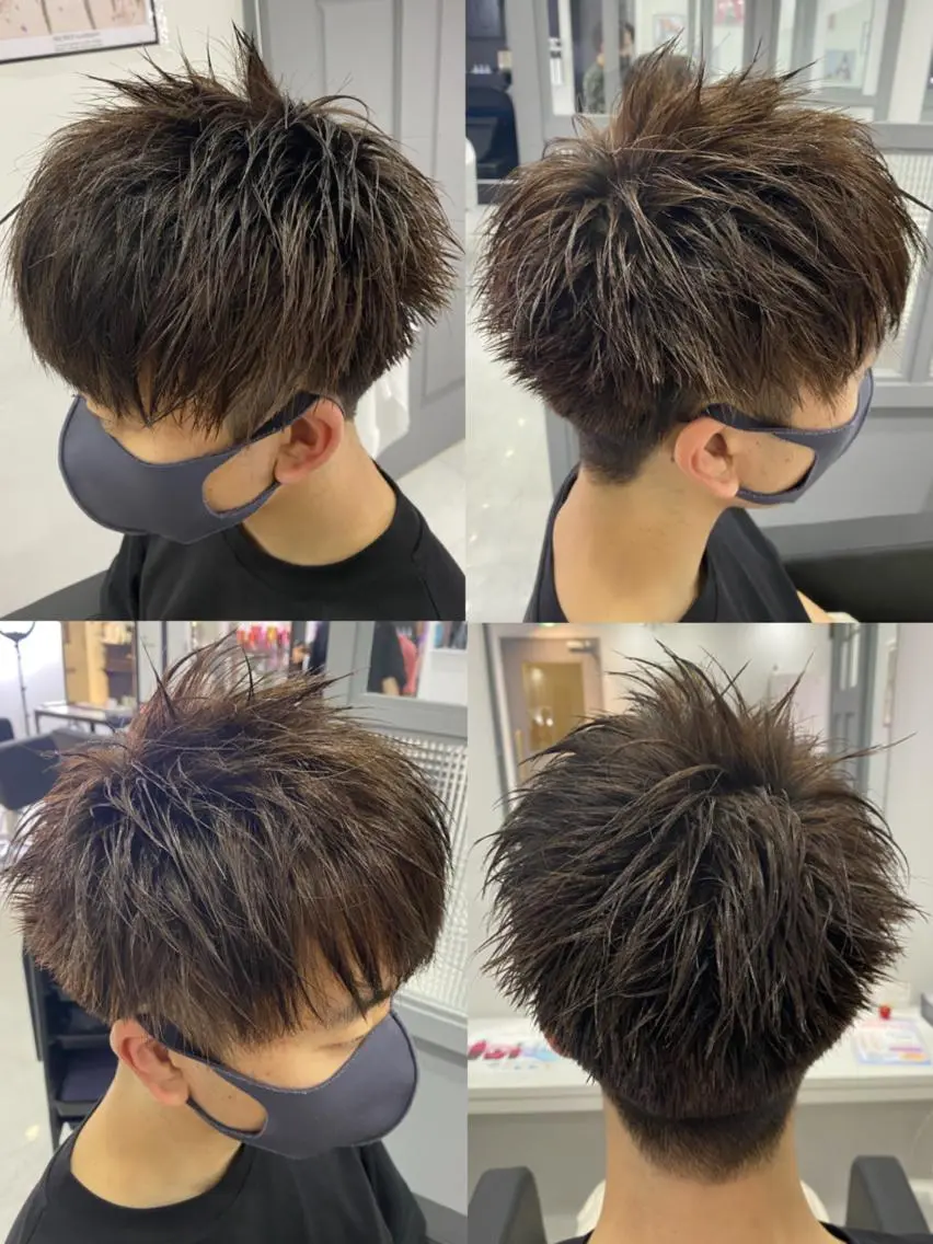 ショート カラー パーマ ヘアアレンジ メンズ 🔥メンズパーマ 特化 渡辺一翔のヘアスタイル