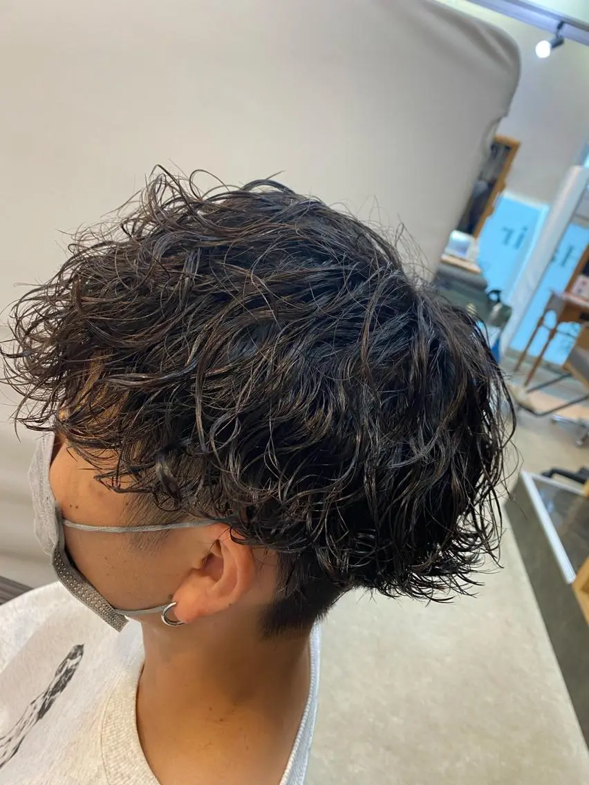 パーマ メンズ カット パーマ 柴田 将のヘアスタイル