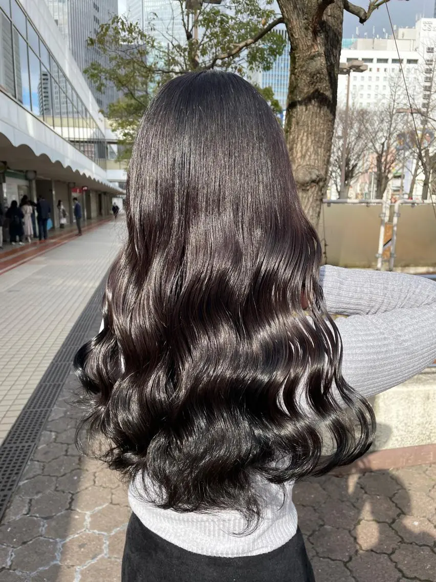 ロング 透明感カラー🇰🇷 レイヤー✨桑原　研太のヘアスタイル