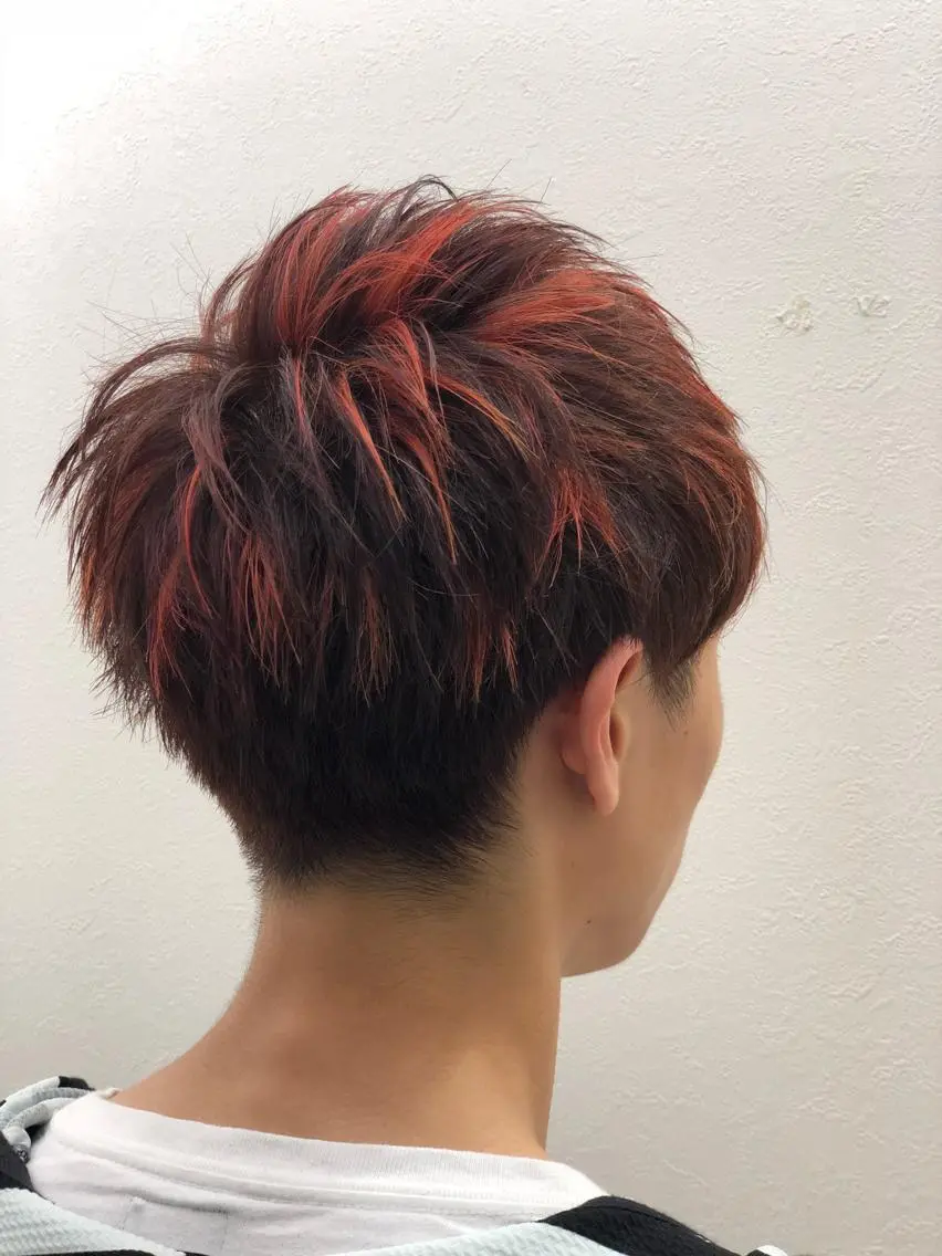 ショート カット ヘアカラー トリートメント 渡邉 ケイジのヘアスタイル