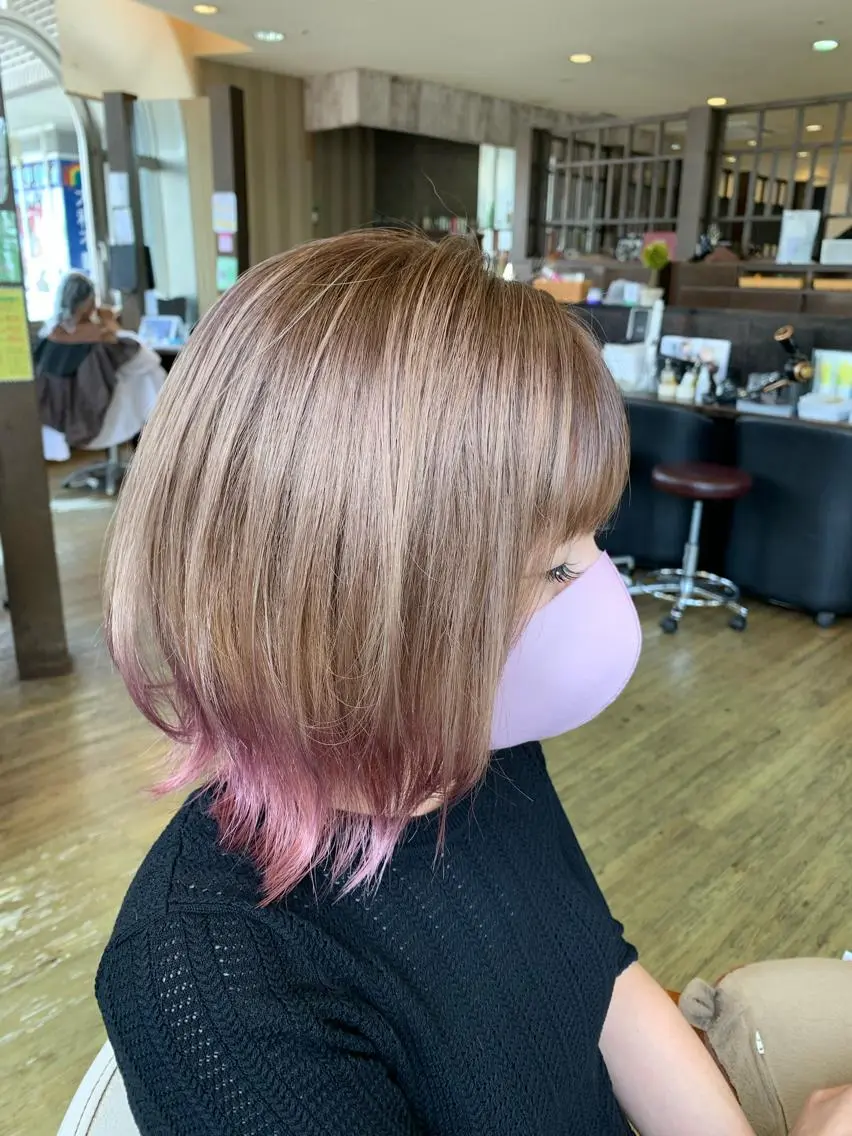 ミディアム カラー カット ヘアカラー 中野  淳のヘアスタイル