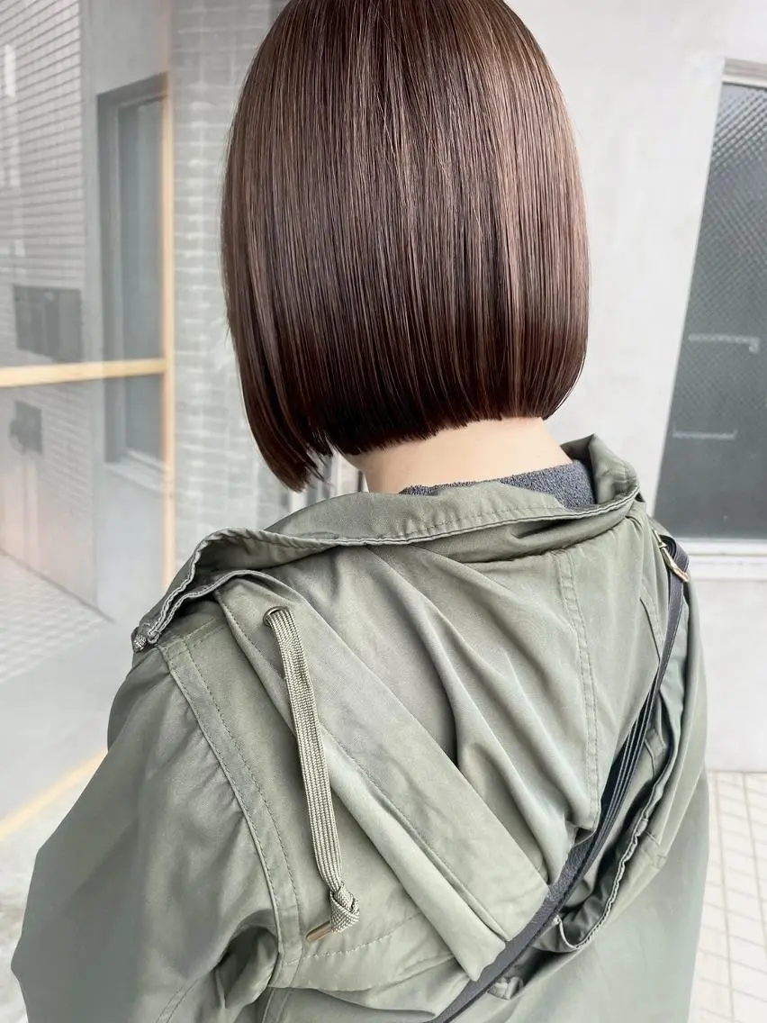 ショート カラー ブラウンカラー ボブ カット ヘアカラー トリートメント 韓国/ボブ/まつパ 🩰aikaのヘアスタイル
