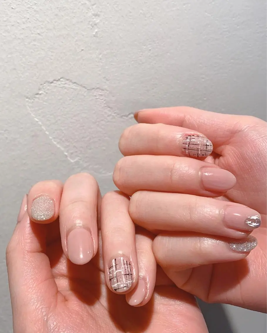 ネイル ツイードネイル Ann nailのネイルデザイン