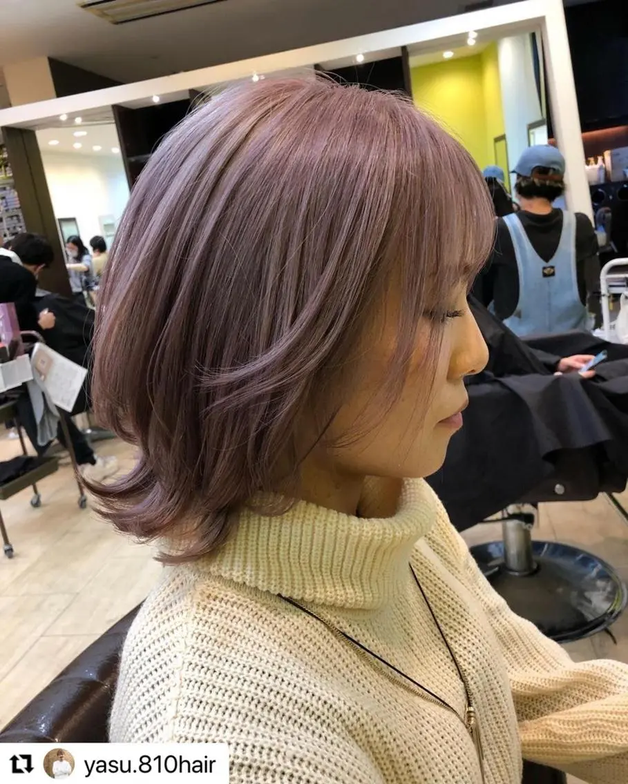 ミディアム カラー メンズ グレージュ ラベンダーカラー ラベンダーグレージュ ラベンダーグレー 🩷Eny terrace🩷のヘアスタイル
