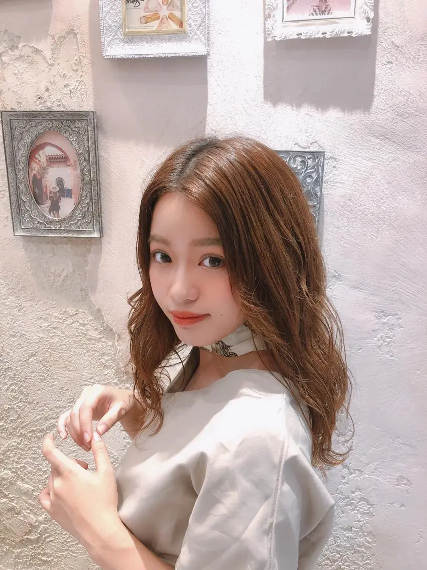 ミディアム カット ヘアカラー トリートメント 代表山口ひな 髪質改善のプロのヘアスタイル