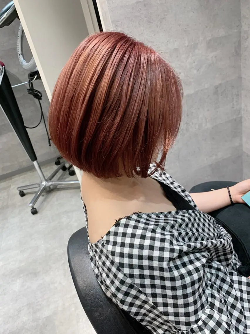 ショート カラー ブリーチ ケアブリーチ トリートメント _WHITE 天神店 YUMEKA🐻のヘアスタイル