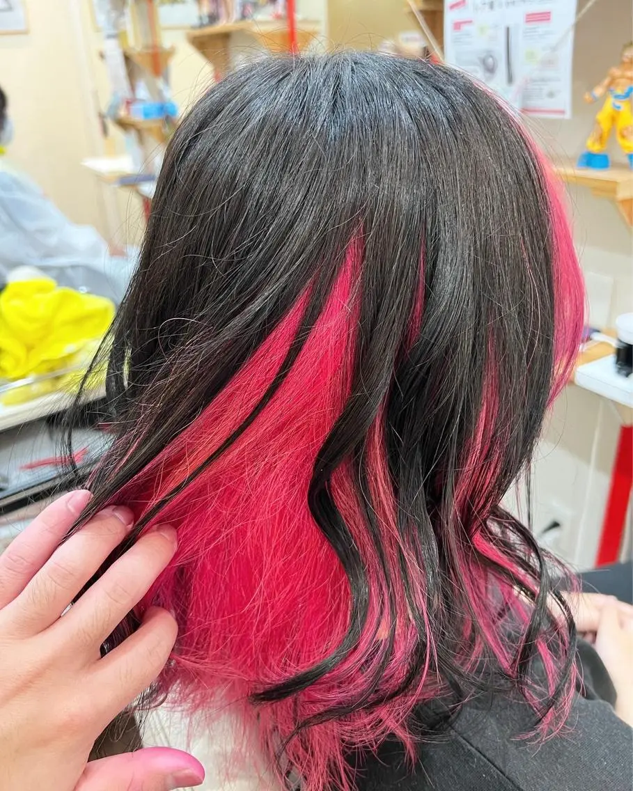 カラー ピンクカラー ヘアカラー まさき✂︎ /ブリーチカラーのヘアスタイル