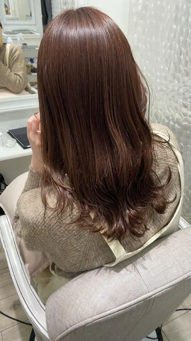セミロング 髪質改善サロン🫧 戎谷栞菜のヘアスタイル