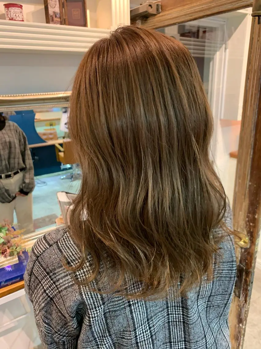 セミロング ヘアカラー トリートメント ヘッドスパ ヘアセット 大宮/山口 竣也のヘアスタイル