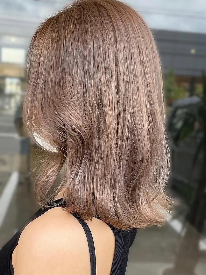 カラー ベージュカラー 透明感カラー 髪質改善 米倉 一輝のヘアスタイル