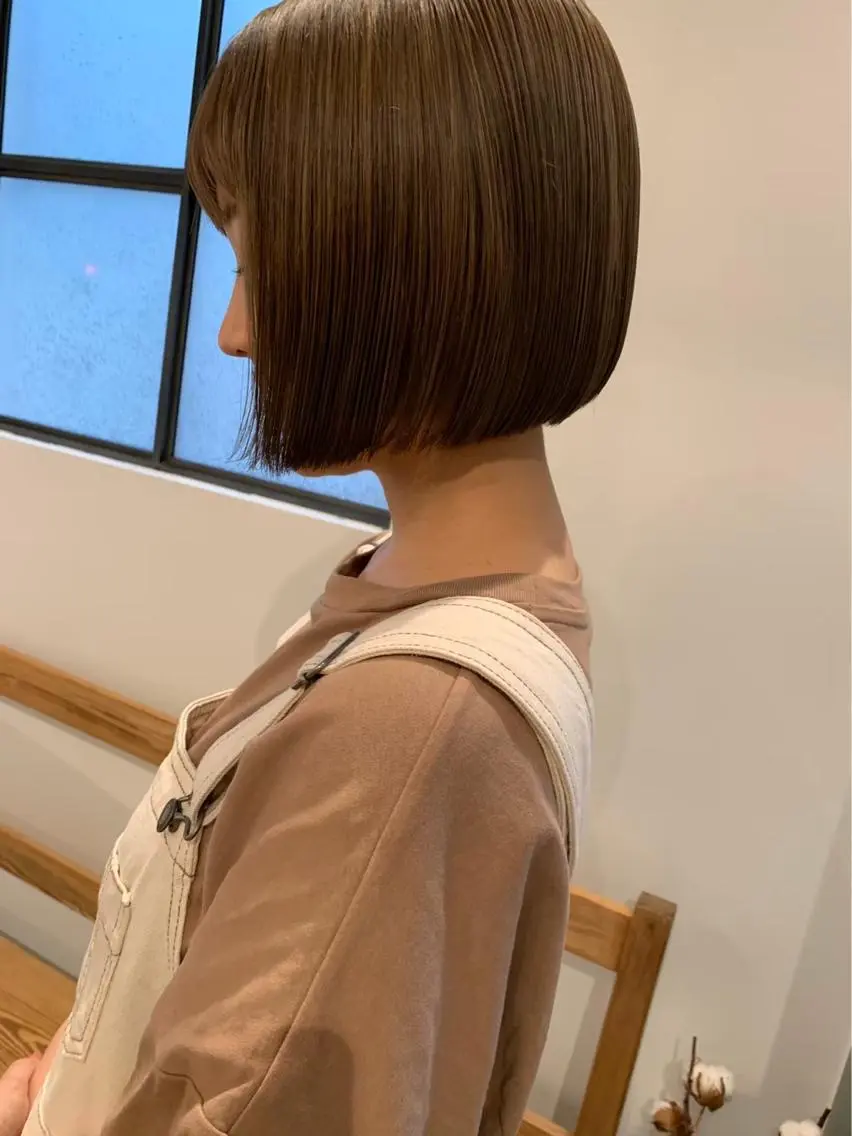 ショート カラー パーマ ヘアアレンジ 🫧赤み消し*艶髪 nanami🫧のヘアスタイル