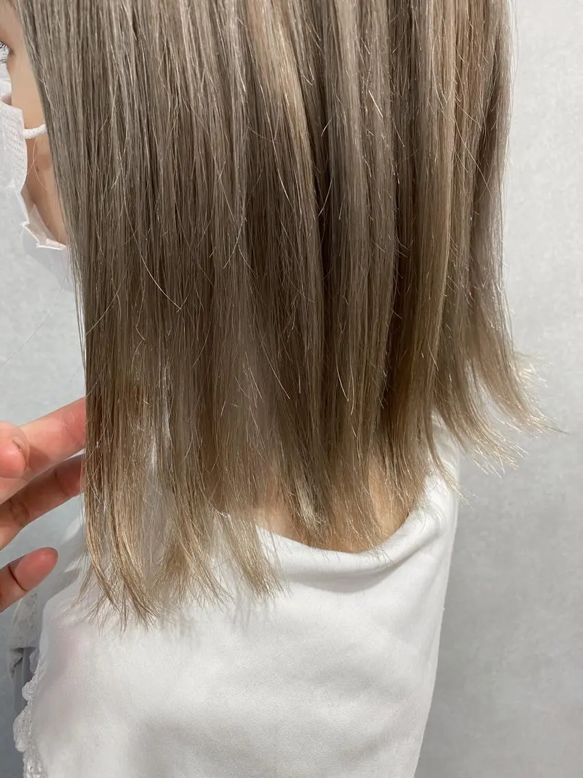 ミディアム カラー ヘアカラー トリートメント 韓国hair ·͜· watanabeのヘアスタイル