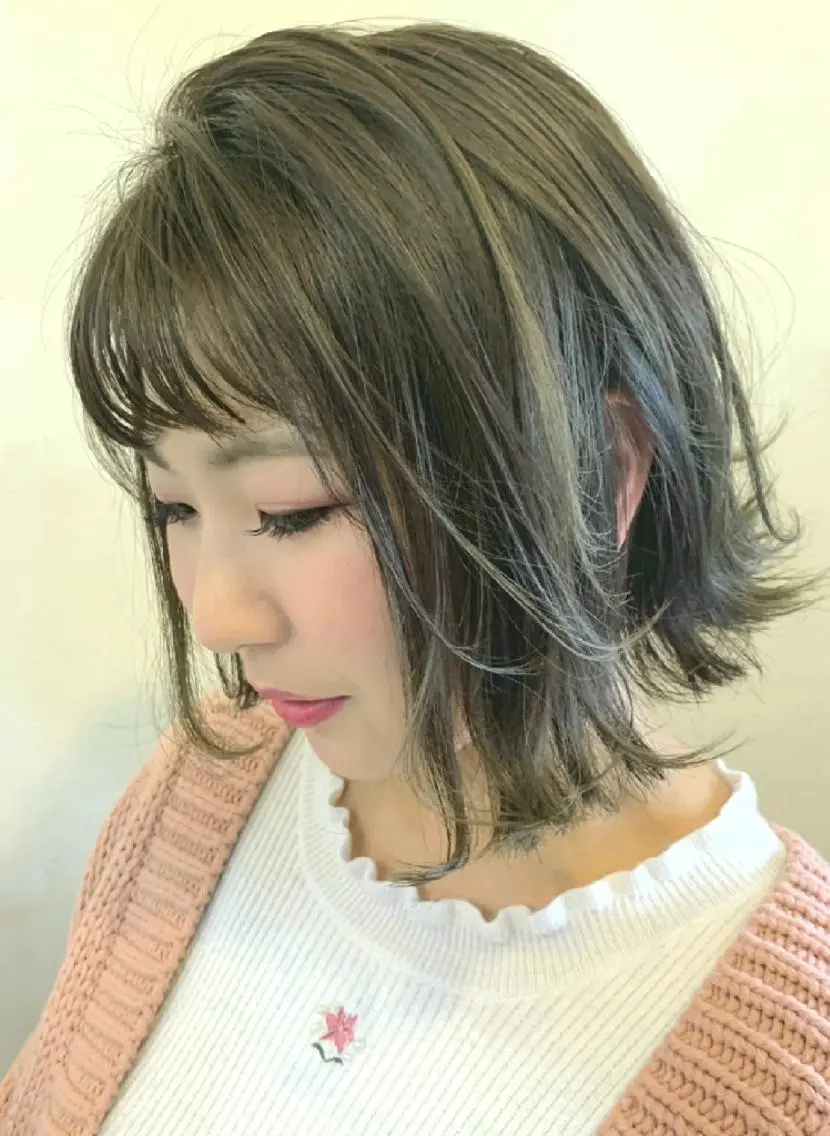 ミディアム カラー ヘアアレンジ 【南越谷/新越谷】 Anne(諳 アン)のヘアスタイル