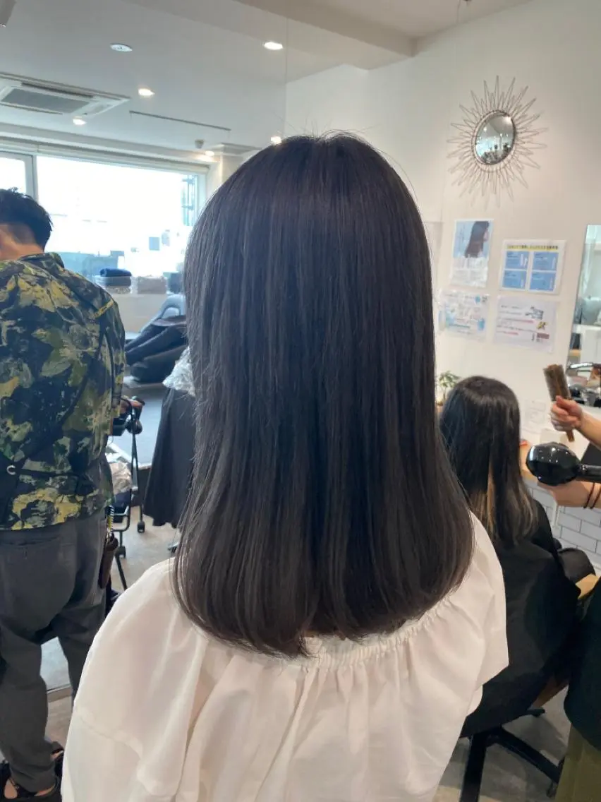 ミディアム カラー グレージュ カット ヘアカラー JILBLAN京都 ショート/ハイライトのヘアスタイル
