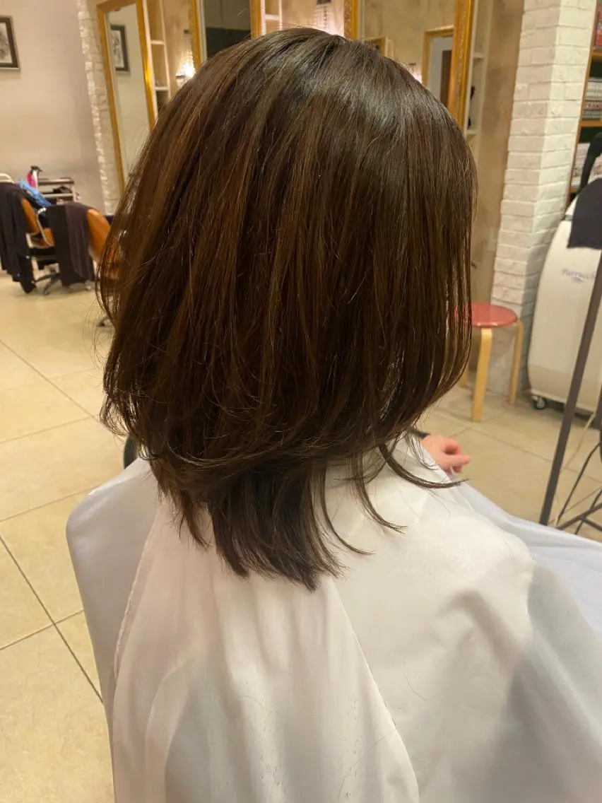 ミディアム sakamoto sayaのヘアスタイル