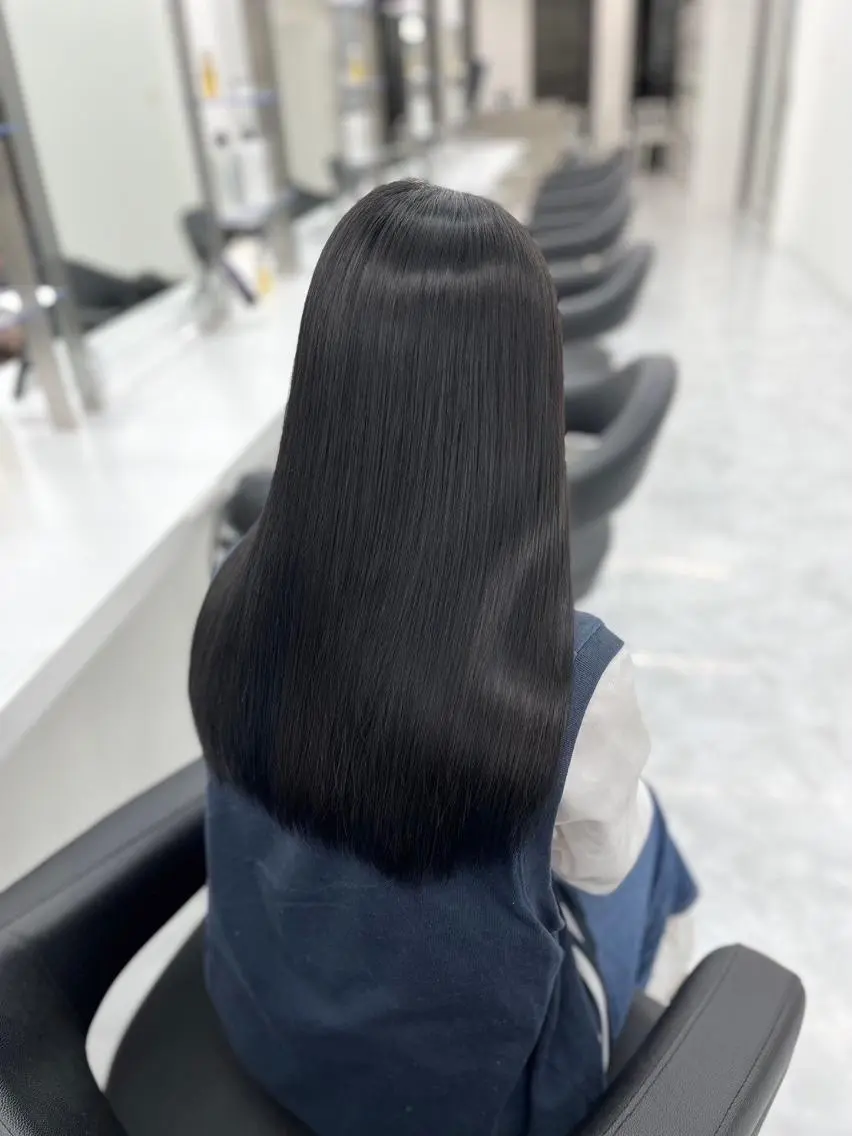 ロング カット トリートメント カット💜モデル募集 アカデミー札幌のヘアスタイル