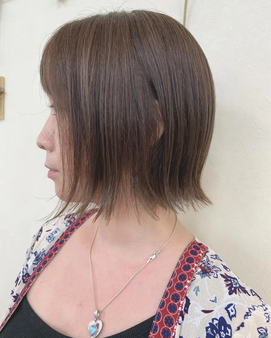 ショート カラー 切りっぱなしボブ ショートボブ ハンサムショート ベージュカラー ミルクティーベージュ カット ヘアカラー トリートメント 初めてのショート お任せください✂️のヘアスタイル