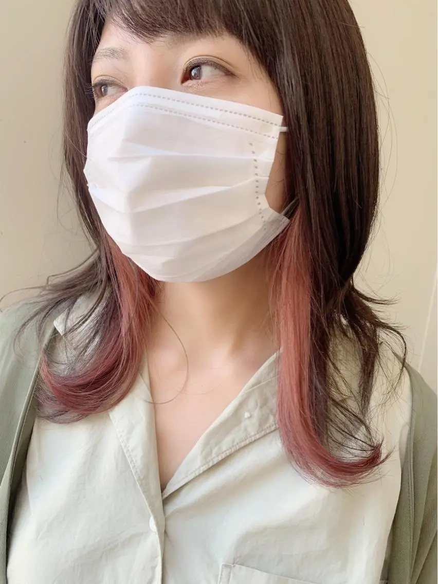 ミディアム カラー 吉田 淳則のヘアスタイル
