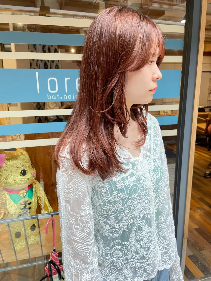 ロング カラー カット ヘアカラー トリートメント あずまぐち めぐみのヘアスタイル