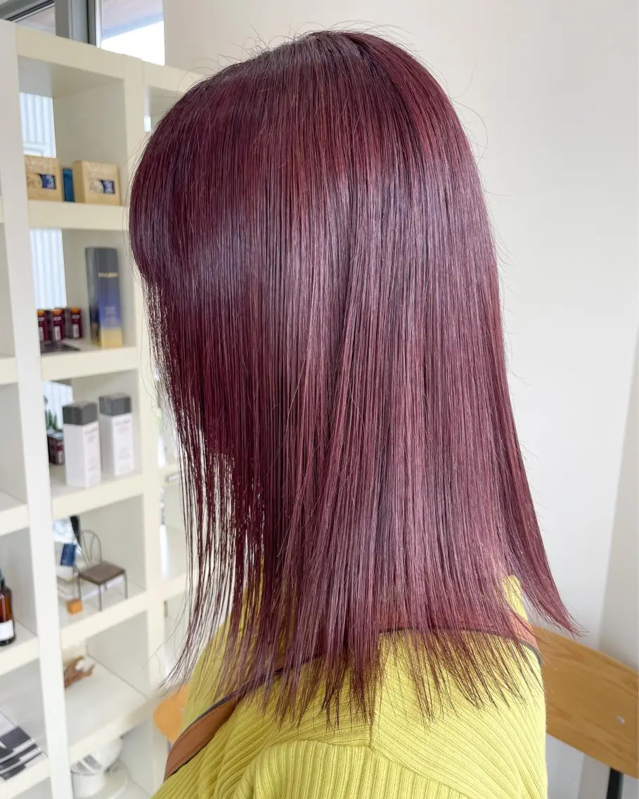 セミロング カラー mir MIYUのヘアスタイル