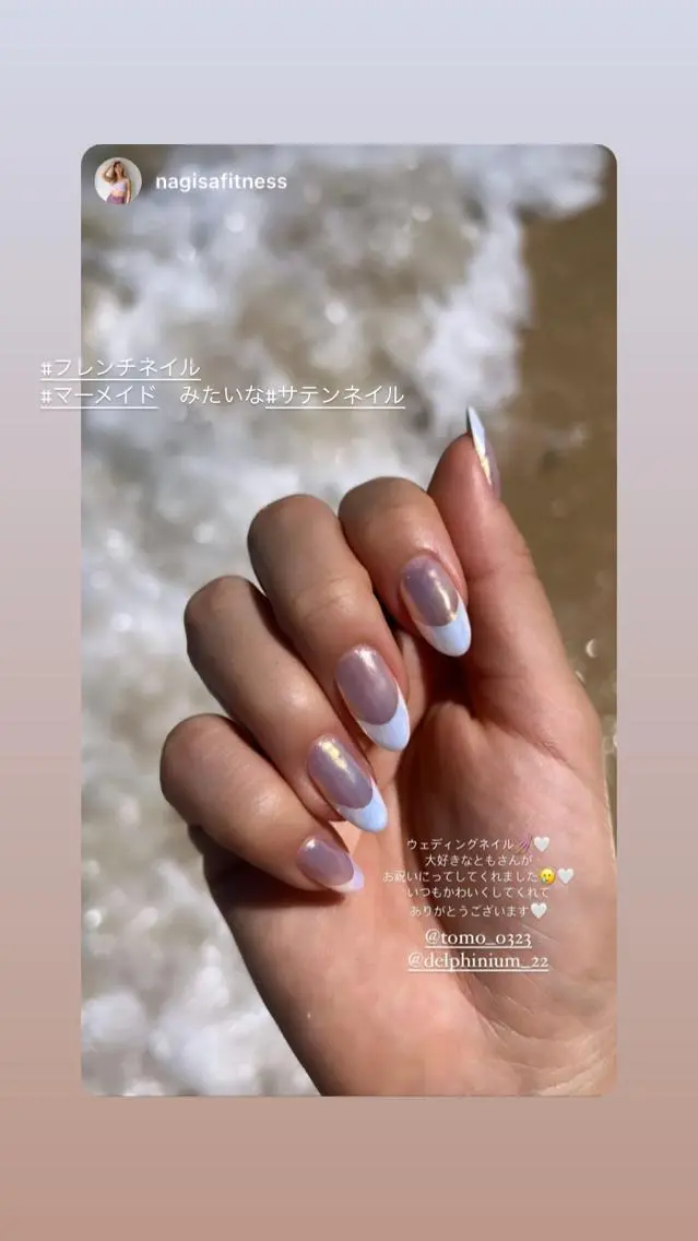ネイル フレンチネイル ハンドネイル 岡本 友恵のネイルデザイン