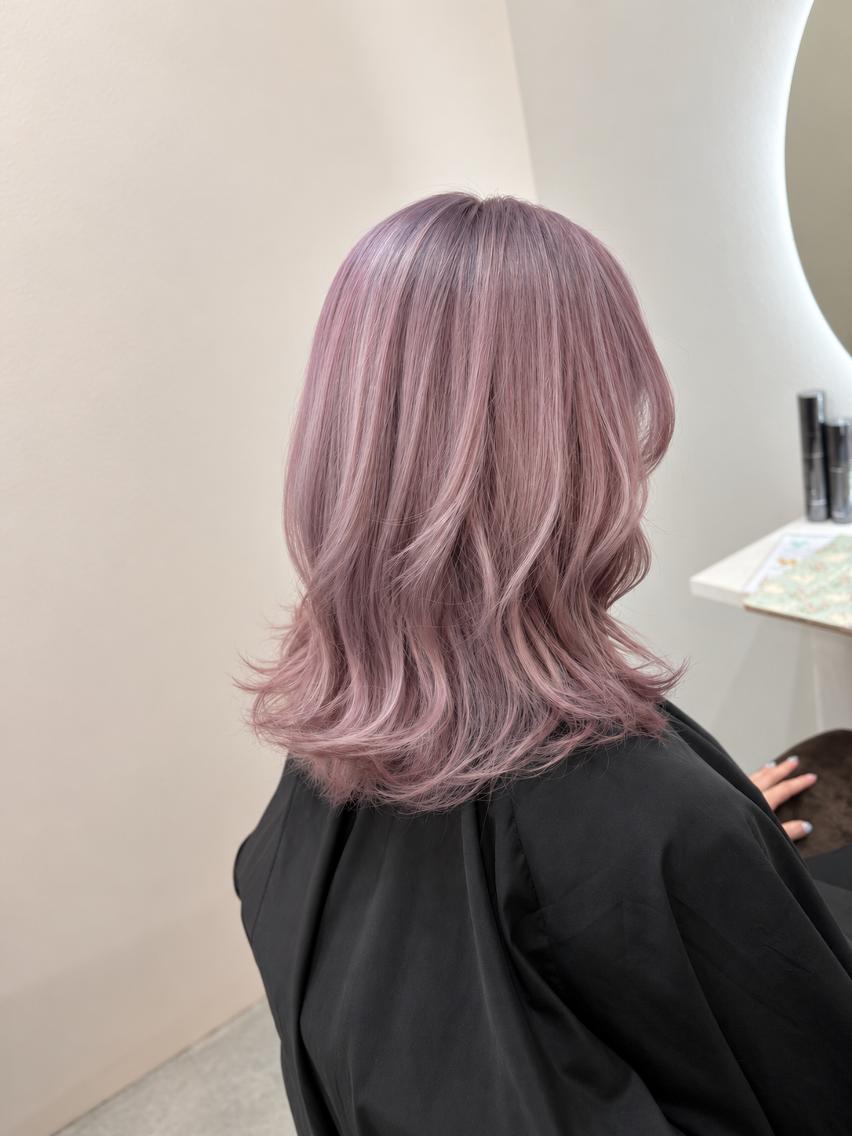 ミディアム カラー ヘアカラー トリートメント Cecil hair なんば店のヘアスタイル