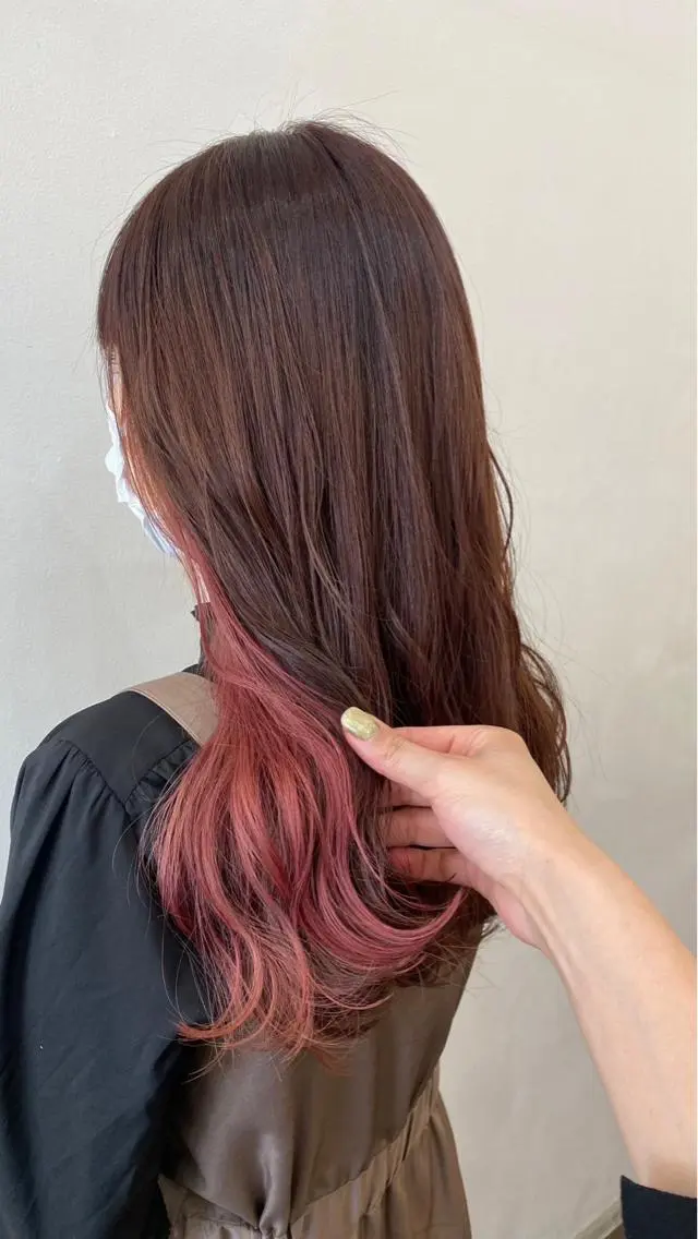 ロング カラー ヘアカラー 【Atem 大町店】 永森　優里花のヘアスタイル