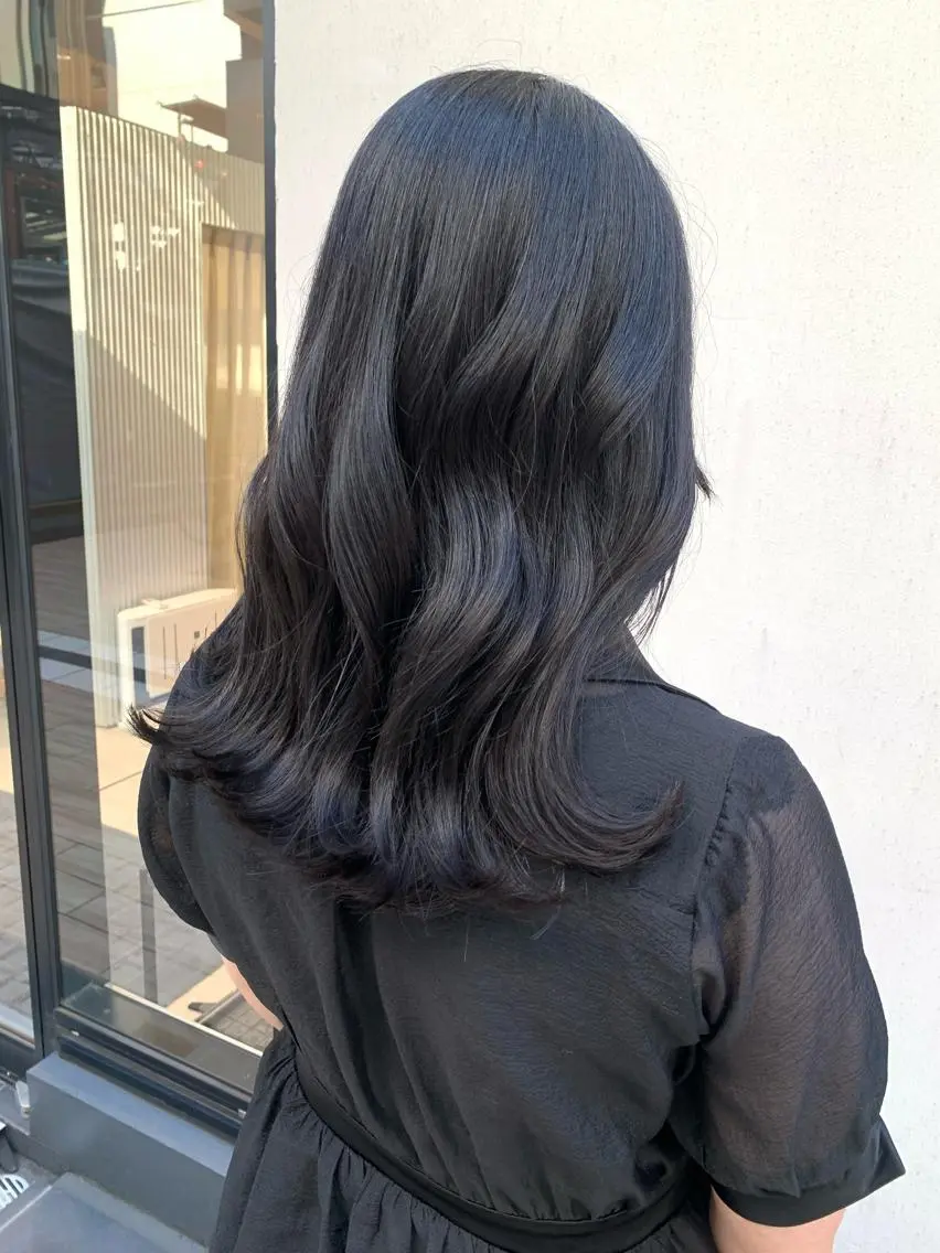 セミロング カラー ヘアアレンジ ヘアカラー トリートメント yuka .のヘアスタイル