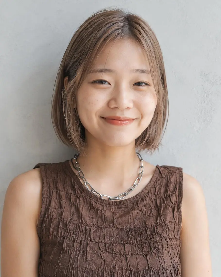ミディアム カラーモデル募集☆ 小園彩夏のヘアスタイル