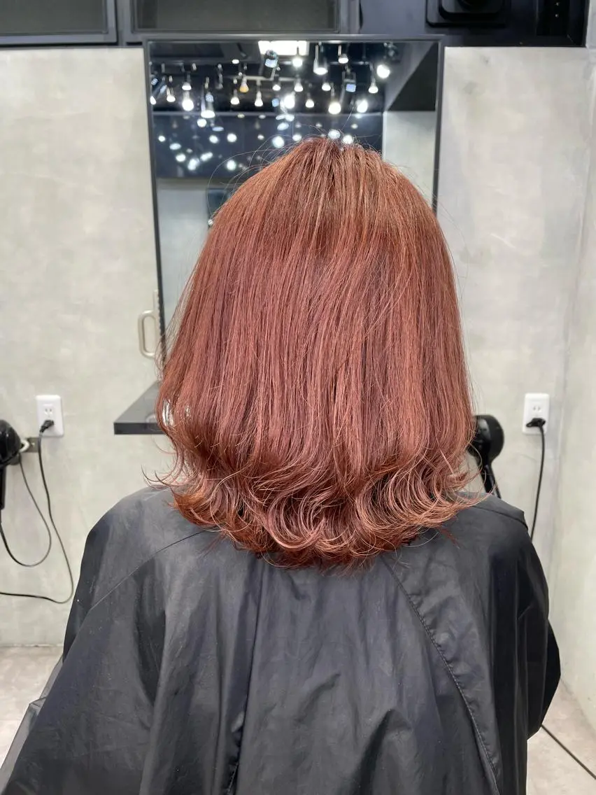 ショート カラー ヘアアレンジ レッドカラー ヘアカラー 👑最高級エクステ 👑新宿/タイセイのヘアスタイル