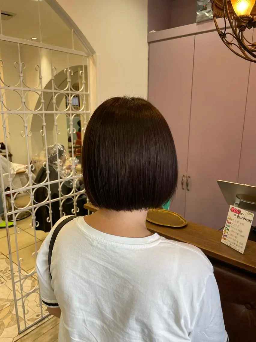 ショート \脱・うねり& 広がり/gite菊のヘアスタイル