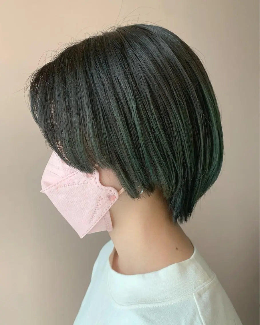 ショート カラー ブリーチ カット ヘアカラー トリートメント hubhair レイヤー/透明感のヘアスタイル