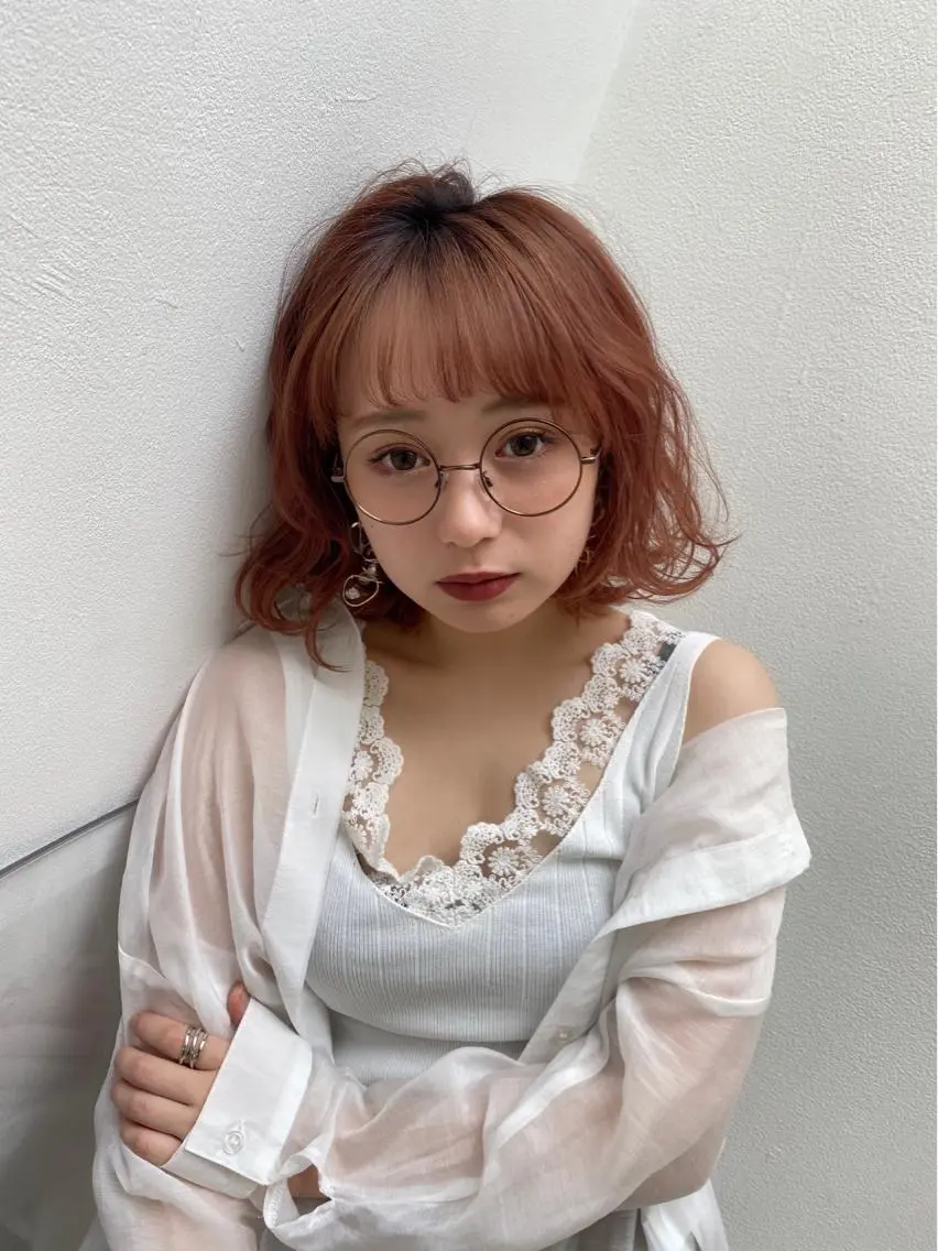 ショート カラー ヘアアレンジ 銀座メンズ専門🖤 叶奈々のヘアスタイル