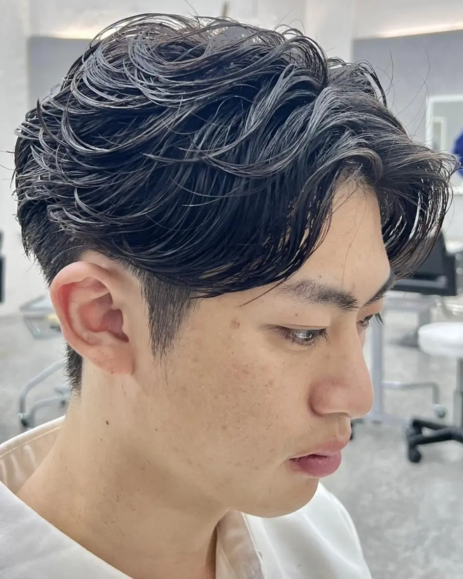 パーマ メンズ GLOP HOMME 店長 アオトのヘアスタイル