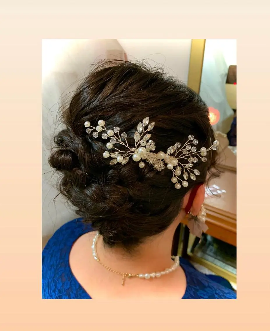 ミディアム ヘアアレンジ 結婚式・ブライダル ボブ 橋口 由佳子のマツエク・マツパデザイン
