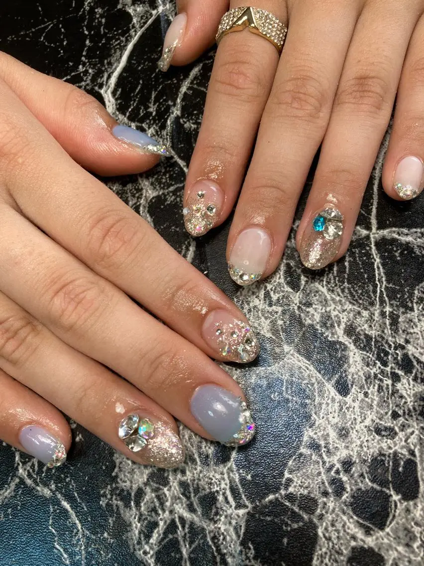 ショート ネイル スカルプネイル ハンドネイル フットネイル ✴︎ Delightのネイルデザイン