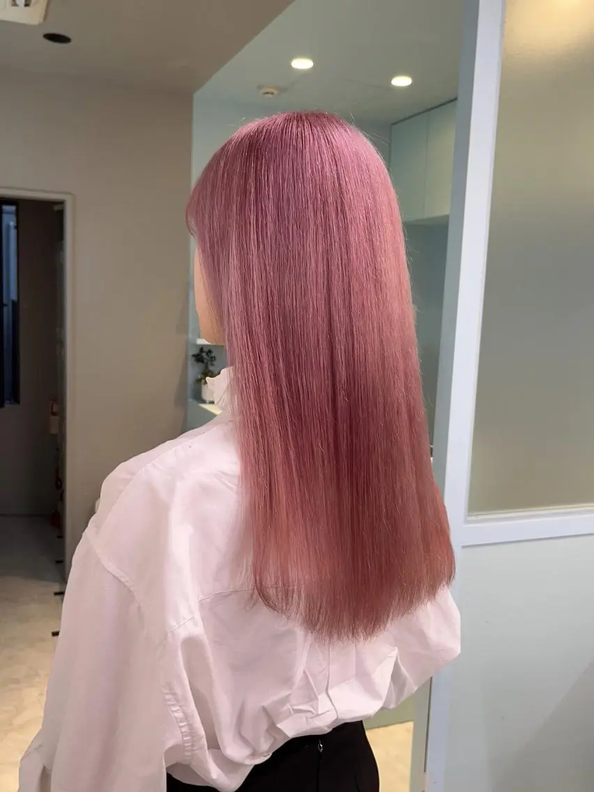 カラー ロング 🤍透明感カラー🤍 似合わせ🤍AINEのヘアスタイル