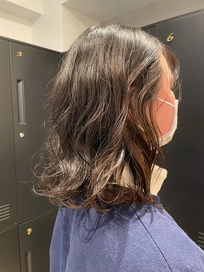 ミディアム パーマ hazuki 🌝のヘアスタイル