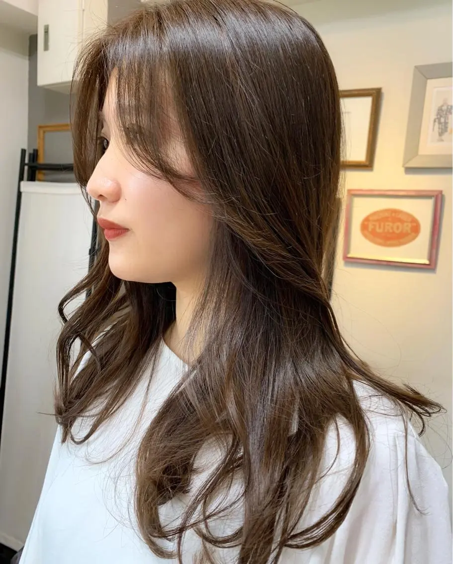 ロング カラー ベージュカラー ブラウンカラー HARUKA ⭐️モデル募集中⭐️のヘアスタイル