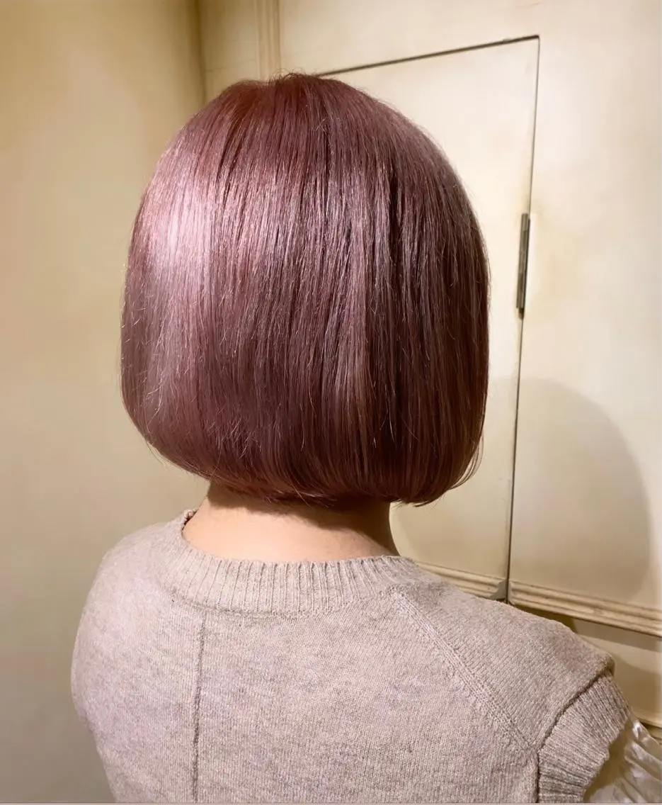 ショート カラー メンズ メンズブリーチ ブリーチ ピンクカラー 大竹 涼のヘアスタイル