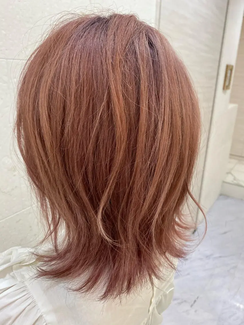 ショート カラー グラデーションカラー ハイトーンカラー ピンクカラー shanti 渡辺新也✂️のヘアスタイル