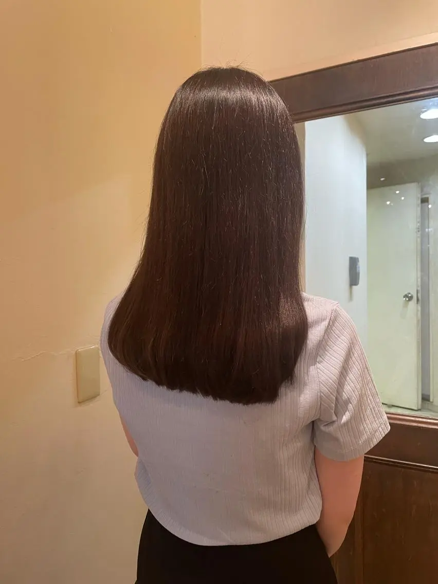 ロング 髪質改善カラー ベージュ🤎YUMEのヘアスタイル