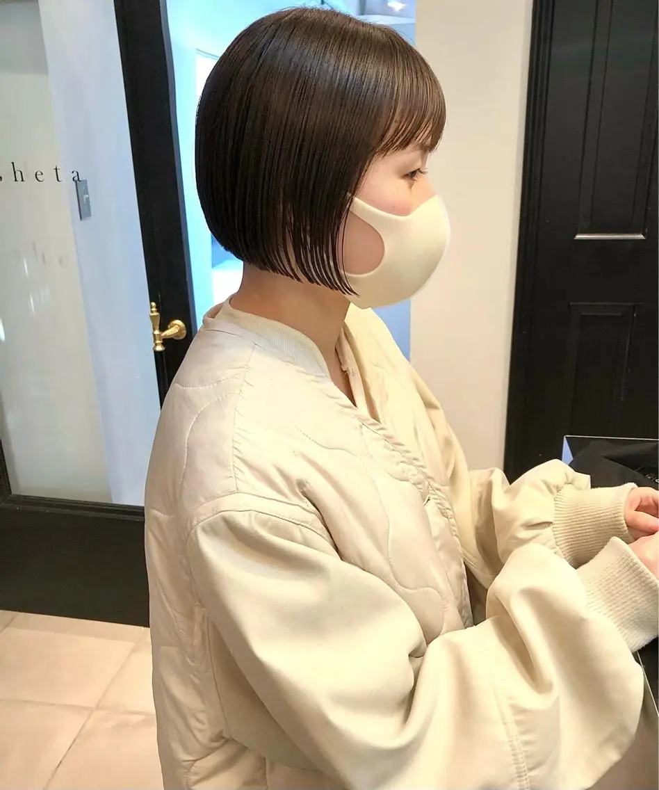 ショート ボブ カット ヘアカラー 中澤 美緒のヘアスタイル