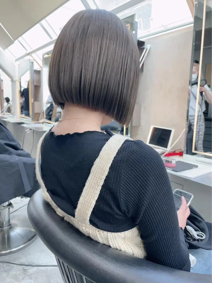 ショート カット 縮毛矯正 トリートメント ✨髪質改善特化✨副 店長椎葉信乃介のヘアスタイル