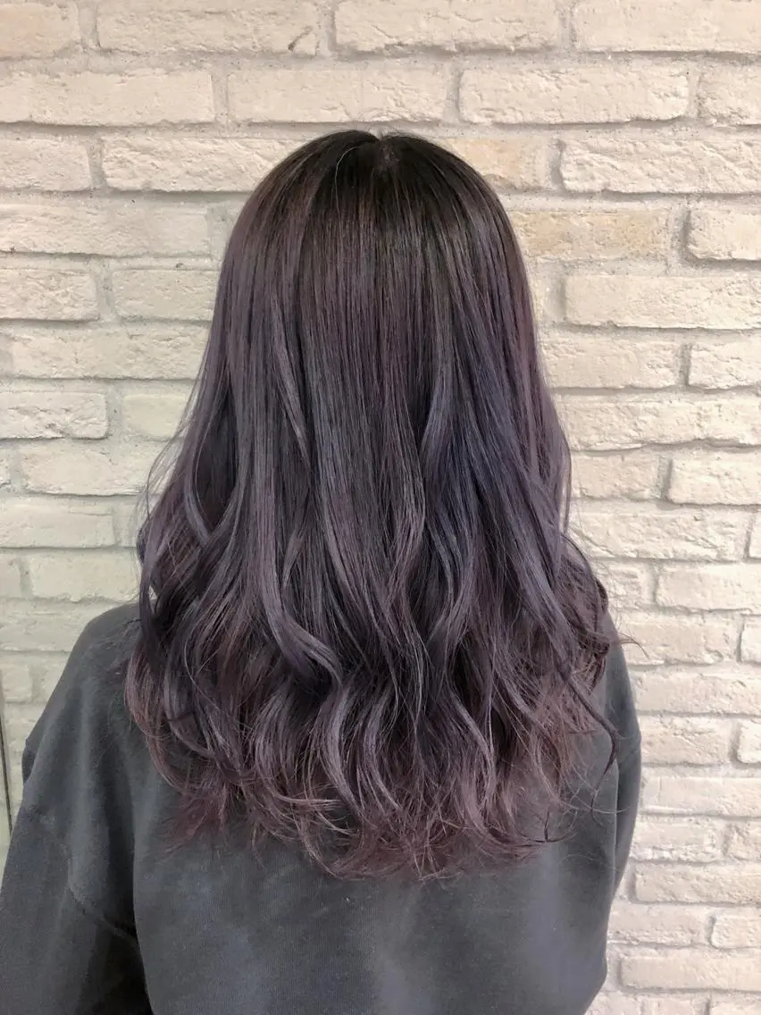 セミロング カラー ラベンダーカラー HAUS 片山みほのヘアスタイル