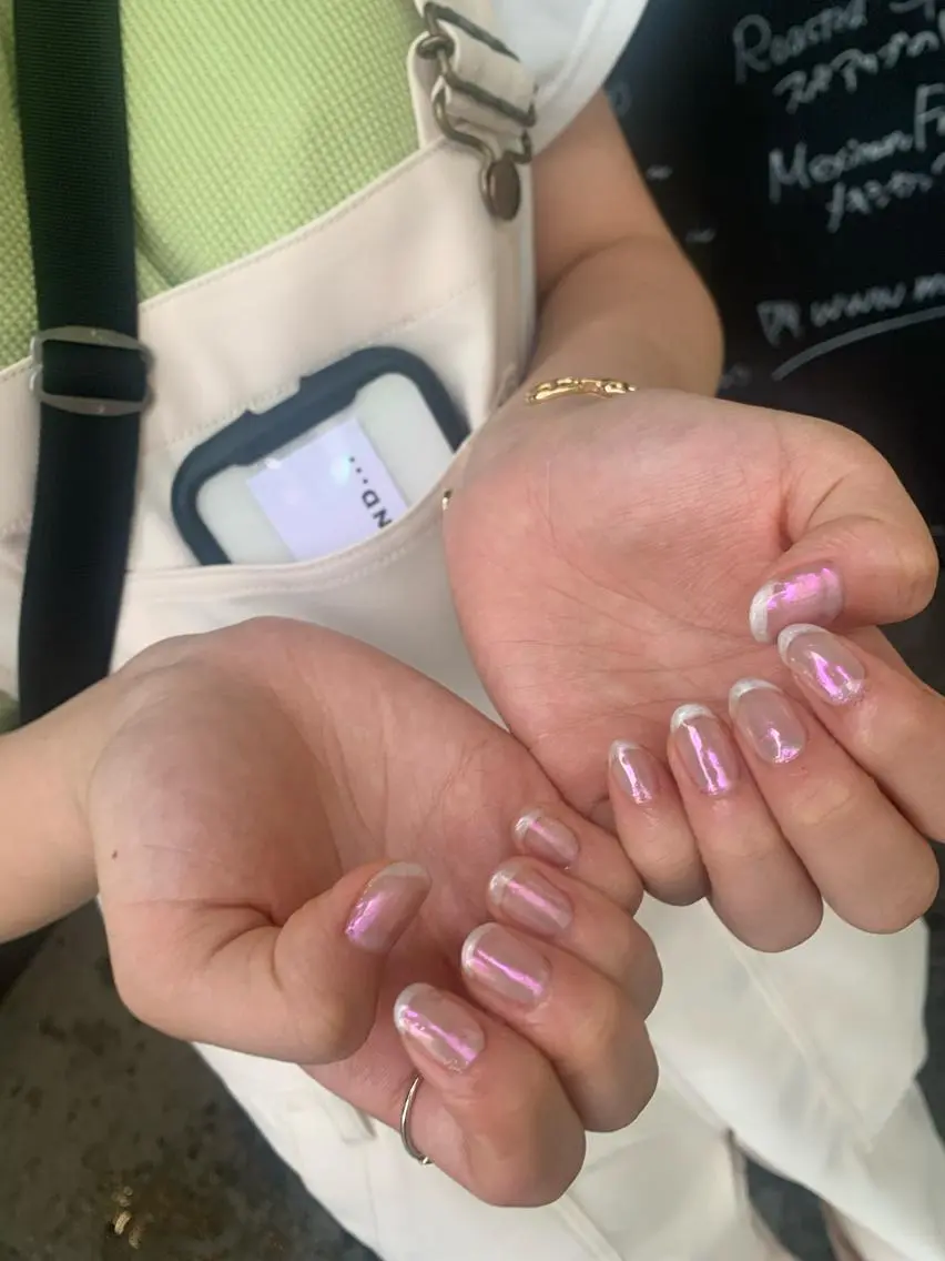 ネイル ハンドネイル フットネイル ハンドケア なぽ ❤︎長さだし / 韓国nailのネイルデザイン