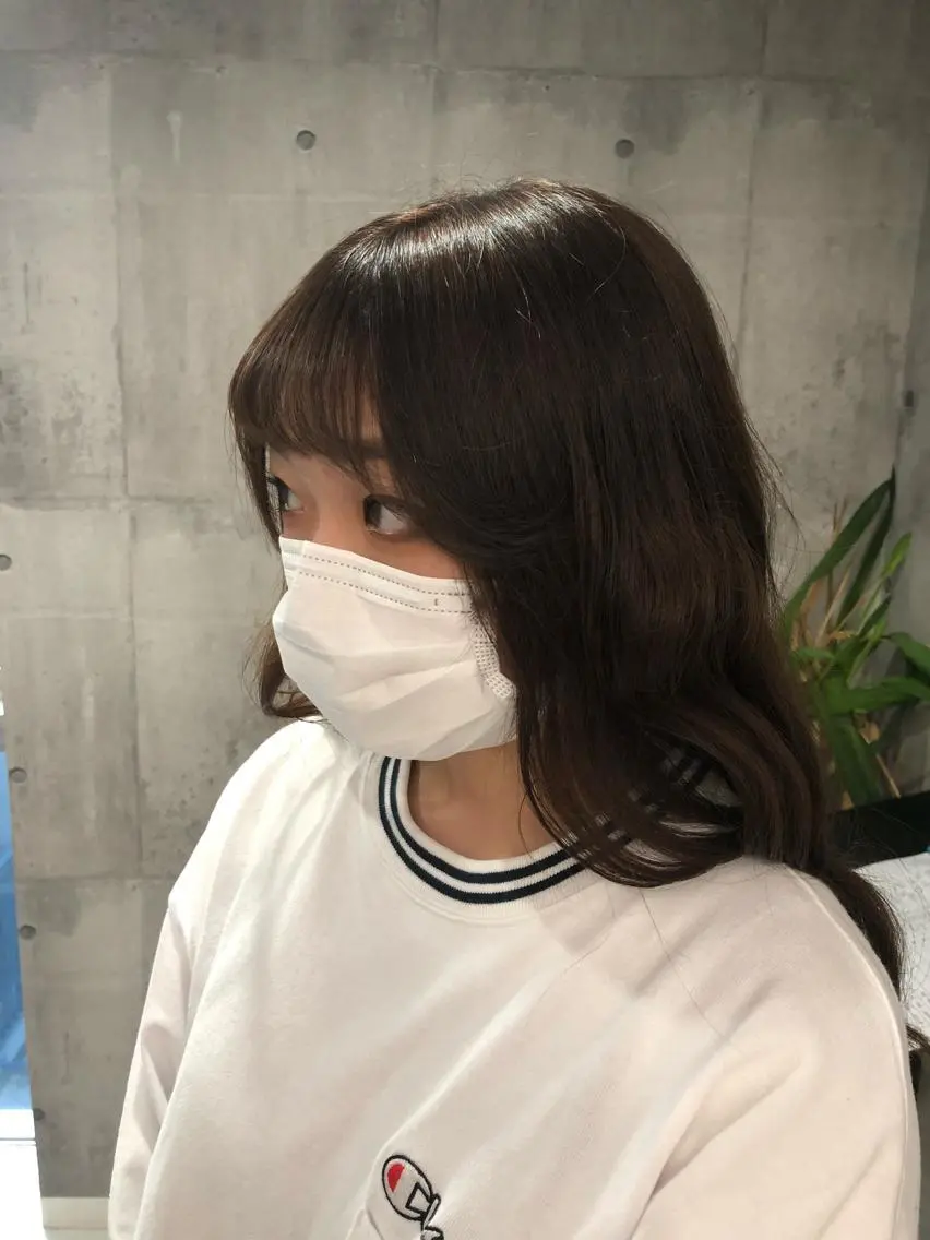 セミロング カラー セミロングパーマ ベージュカラー ブラウンカラー 【毎朝セット3分】 メンズパーマ　真人のヘアスタイル