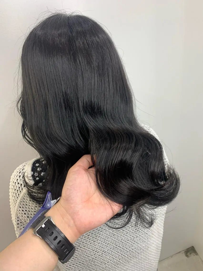 セミロング カット ヘアカラー トリートメント 🌿大内雅斗 🌿韓国ヘアのヘアスタイル
