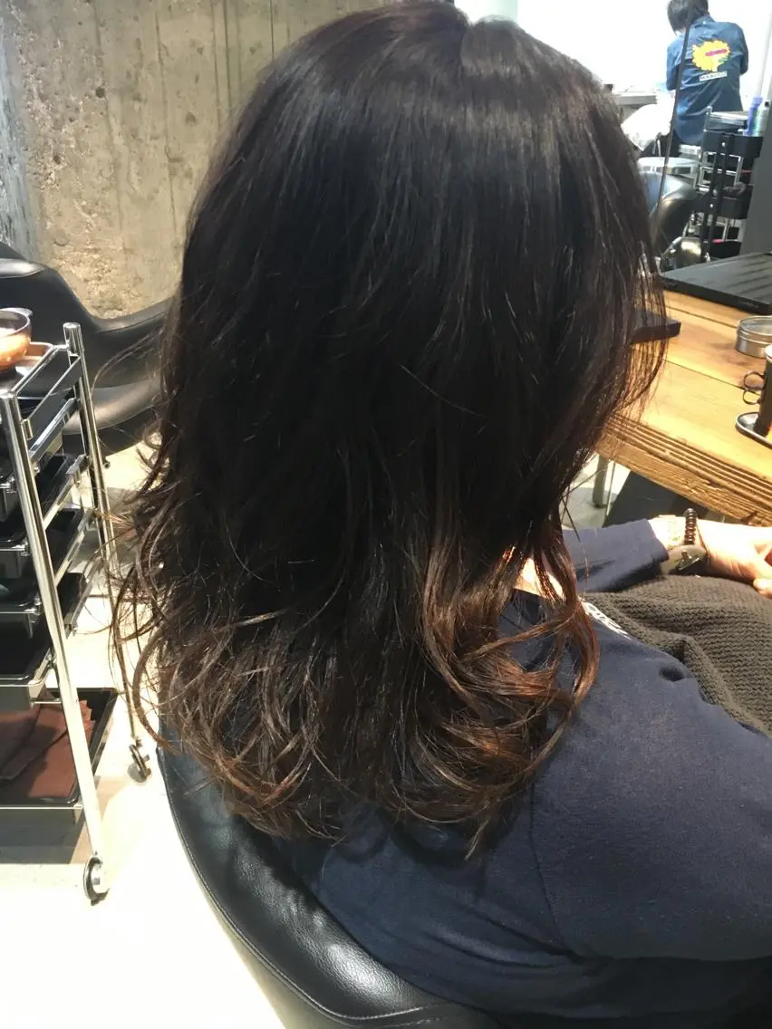 セミロング カラー カット パーマ トリートメント 髪質改善ULTOWA ✨松井 美幸のヘアスタイル
