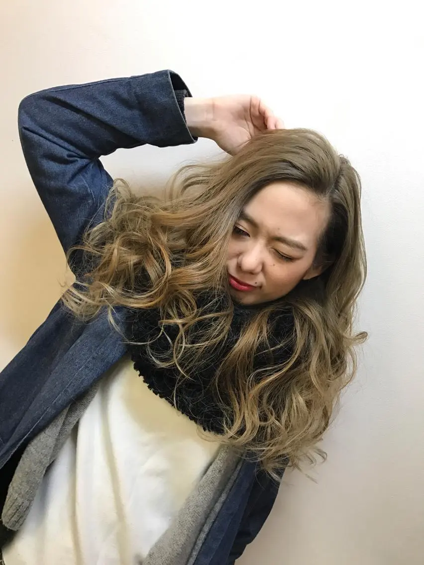ロング カラー パーマ ヘアアレンジ ネイル マツエク・マツパ 吉川 宙翔のヘアスタイル